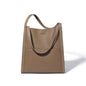 Sentong Qin Bucket First Layer Cowhide Tote Women's Large Capacity Shoulder Bag