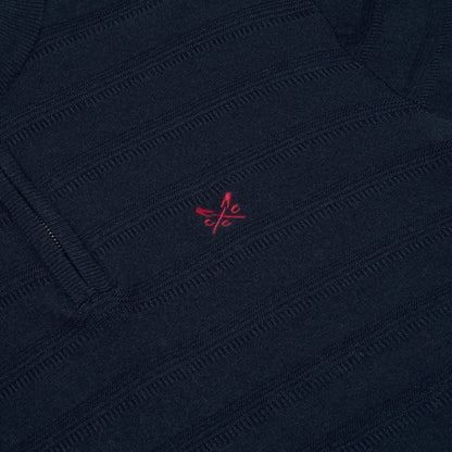Crew Clothing Company Cashmere & Silk Blend Quarter Zip Jumper
