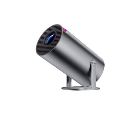 4K Portable Mini Projector - 180° Auto-Focus Home Cinema Projector with HD 1080P Support | Compact Smart Video Projector
