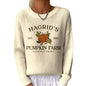 Sweet And Casual Women's Crew-neck Sweatshirt With Print