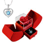 Eternal Rose Apple Gift Box Women Necklace Valentine's Day Wedding Jewelry