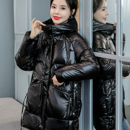 Winter Loose Thick Hooded Down Cotton