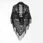 Jacquard Border Casual Shawl For Women