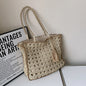 Women's Fashion Simple Straw Hollow Shoulder Bag