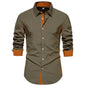 Contrast Color Shirt European And American Fashion Casual