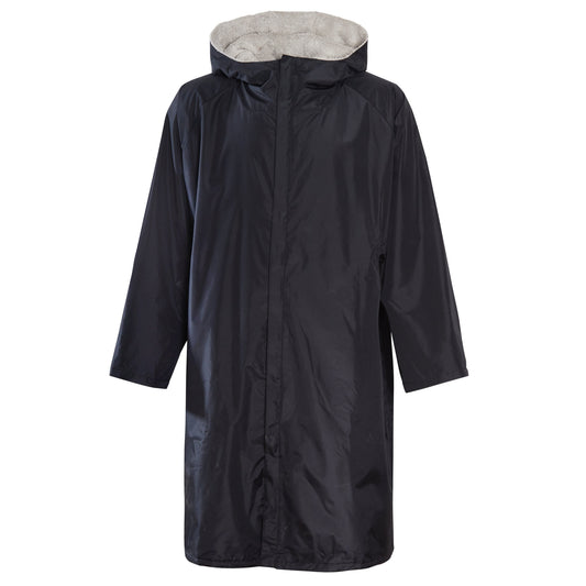 Changing Robe Kids Unisex Hooded Coat Black/Grey Windproof Waterproof Quick Dry for Beach Surfing Swimming by Heatwave Thermalwear