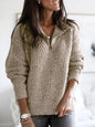 Chloe - Zipper Sweater In Various Colors For A Cozy Day
