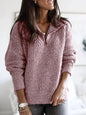 Chloe - Zipper Sweater In Various Colors For A Cozy Day