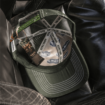 Green & Beige Garage Cap