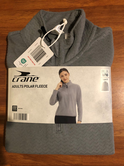 Crane Grey Adults Fleece size 8-10