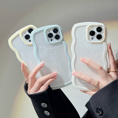 Wave Edge iPhone Case - Soft TPU Protective Cover with 3D Buttons | Candy Colors