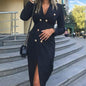 Women's Elegant Double Breasted Sheath Dress
