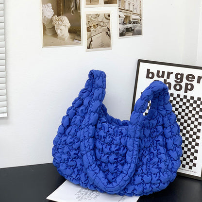 Cloud Pleated Crossbody Bag Women's Large Capacity Lightweight