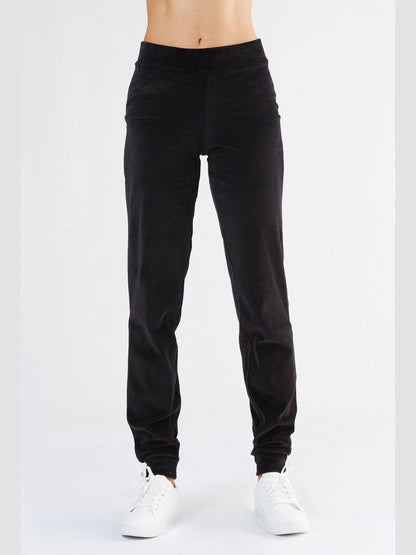Organic Soft Fleece Cuffed Sweatpants: Womens