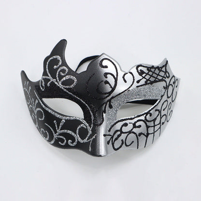 Party Bar Masquerade Flat Head Half Face Spray Paint