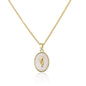 Minseng Minimalist Light Luxury Tulip Shell Necklace