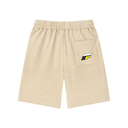 Mineral Wash Waffle Knit Shorts
