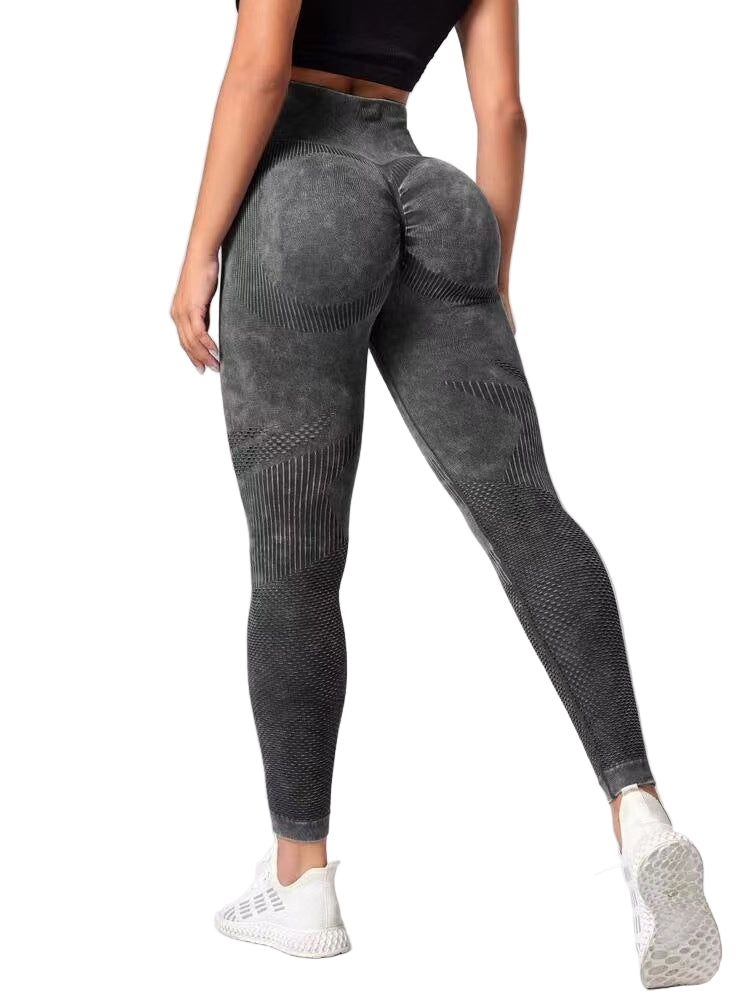Hollow Design Seamless Leggings High Waist Hip Lifting Running Sports Fitness Yoga Pants Fashion Women's Clothing