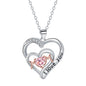 European And American Fashion New Mother's Day Gift Heart-shaped MOM Pendant Niche Necklace