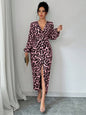 Women's Casual Loose Simple Leopard-Print Dress