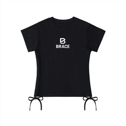 Women's Drawstring T-Shirt - Essential Gym Tee | BRACE