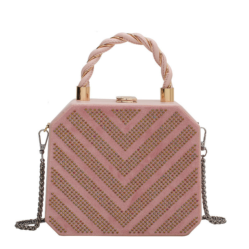 Simple Shoulder Bag Messenger Bag Metal Buckle Female Bag