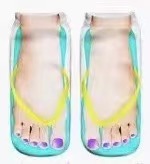 3D-printed Flip-flop Toe Socks