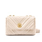 Women's Cowhide Diamond Chain Square Shoulder Messenger Bag