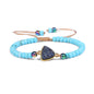 Natural Stone Woven Bracelet Mixed Shape Beads Bracelet Quartz Adjustable Rope Bracelets For Men Women Charm Fashion Jewelry