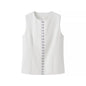 Round Neck Sleeveless Vest Fashion Casual Pants Suit
