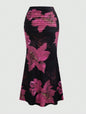 Women’s A-Line Skirt – Casual Leisure Style, Vacation Long Skirt