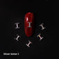 26 Letter Alloy Nail Ornament Nail Crystal