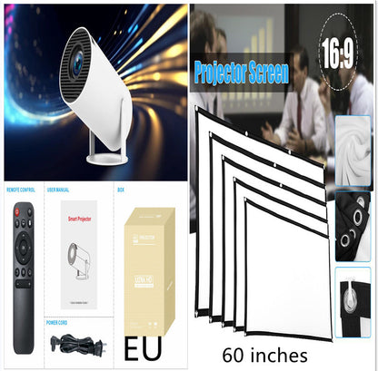 HY300 Pro Mini Projector - 1080P HD Portable Home Theater Projector with Android OS | Compact Cinema Projector for Movies & Gaming