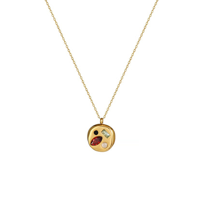 Colorful Zircon Mom Necklace December Birthday Stone Valentine's Day Gift Gifts For Moms Necklace