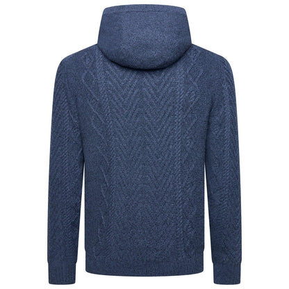 Crew Clothing Company Cable Knit Pullover Hoodie