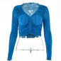 Top Female Fashion Sexy Spice V Neck