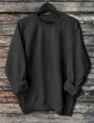 Men's Solid Color Light Plate Long Sleeved Sweatshirt