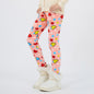 Girls' Autumn And Winter Thermal Base Medium And Large Printed Velvet