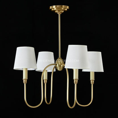 Copper Bedroom Chandelier Simple Living Room Dining Room Chandelier