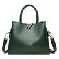 Women's Large Leather Tote Bag | 3 Compartment Work Bag