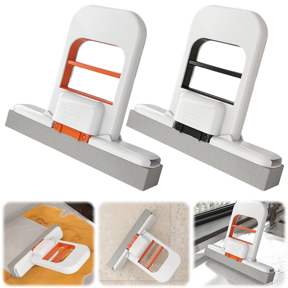Handheld Mini Foldable Desktop Mop Small Cotton Mops Sponge Cleaning Tool For Bathroom Kitchen Desktop Glass Living Room Car
