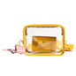 Women's Wide Shoulder Strap PVC Crossbody Transparent Bag