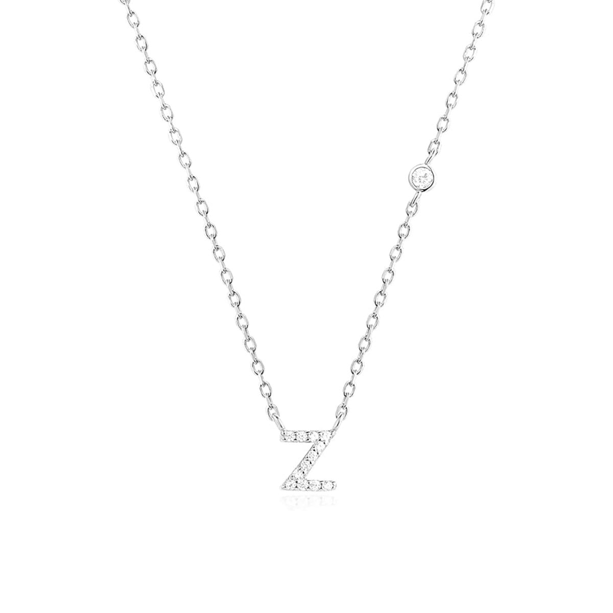 Fashion Jewelry Luxury Gold Color A-Z 26 Letters Necklace CZ Pendant For Women Cute Initials Name Necklace Fashion Party Wedding Jewelry Gift
