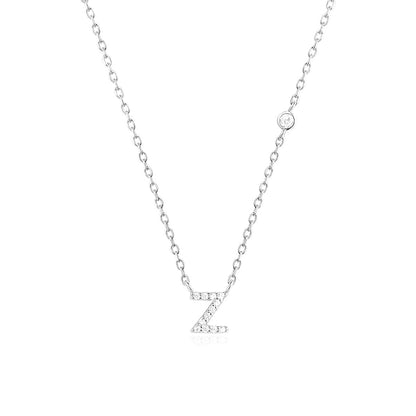 Fashion Jewelry Luxury Gold Color A-Z 26 Letters Necklace CZ Pendant For Women Cute Initials Name Necklace Fashion Party Wedding Jewelry Gift