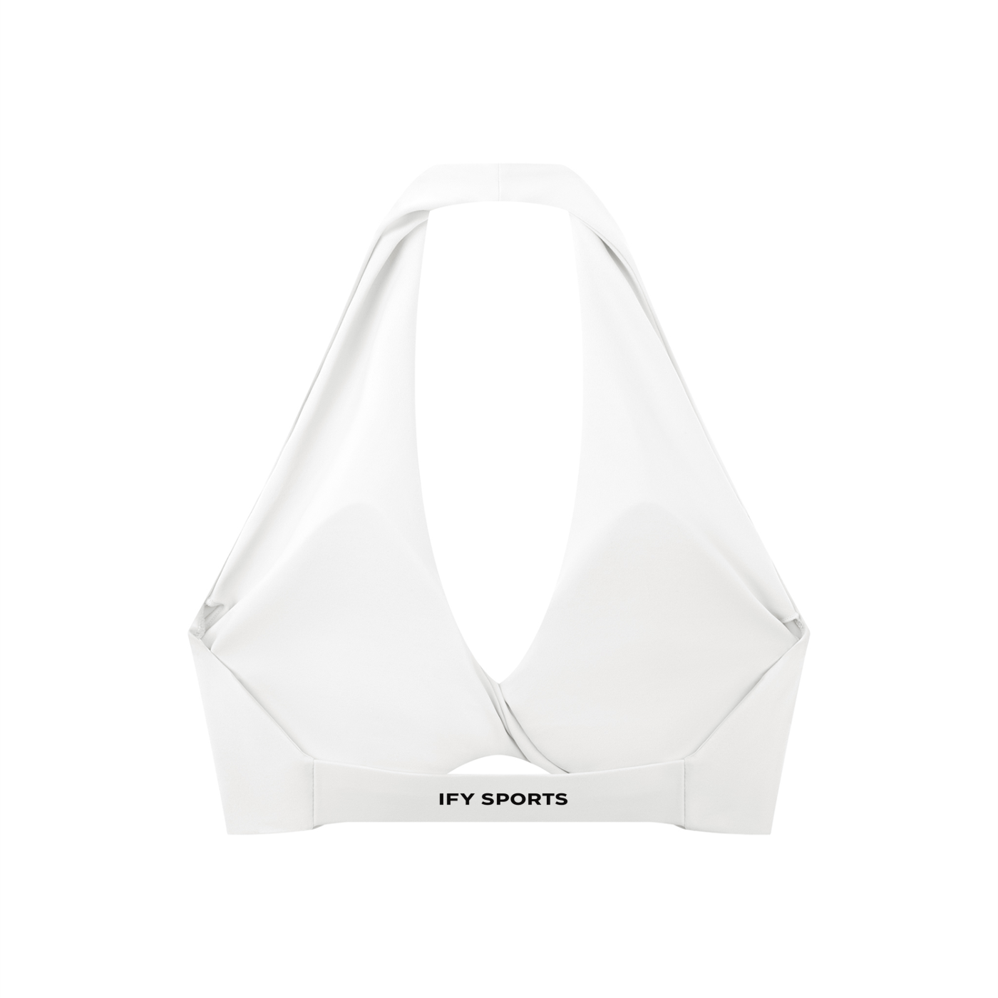 Women's Pleated Halter Sports Bra