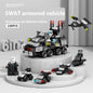 High Military Battleship Tank Special Police Armored Vehicle Children's Day Toy Gift Building Blocks