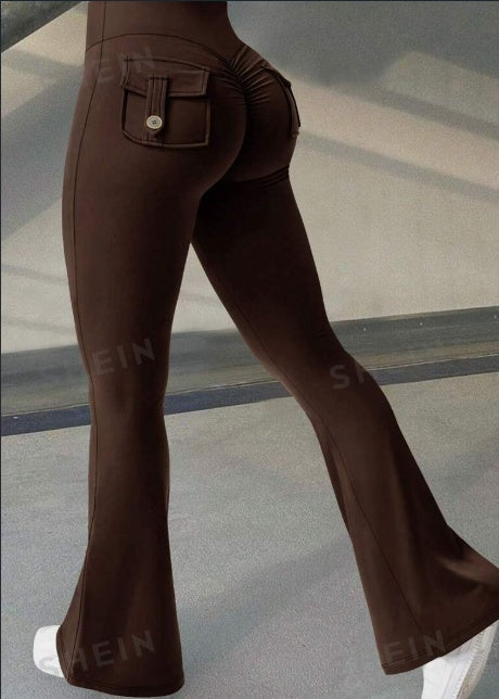 high waist yoga pants with pockets