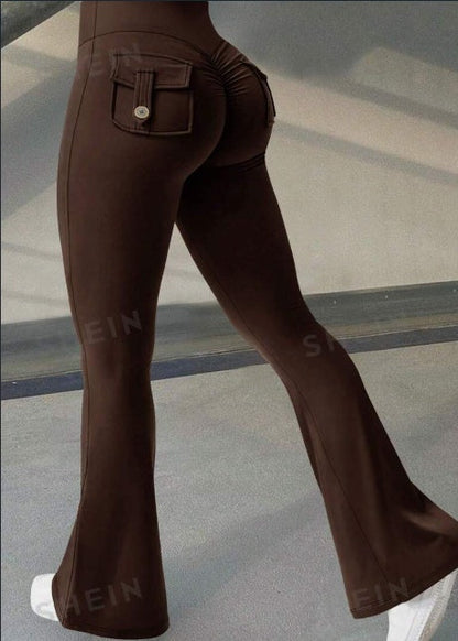 high waist yoga pants with pockets