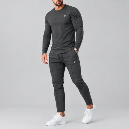 Men’s Long-Sleeve Top & Joggers Set – GymBum UK