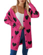 Fashion Love Mid-length Coat Sweater Women